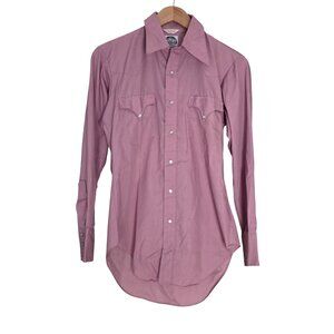 Men's - Miller Western Wear Long Sleeve Snap Button Shirt, Size 15 - 32